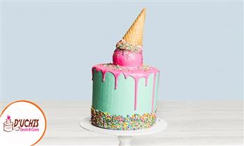 Icecream Melt Cake con diesño y detalles a elegir