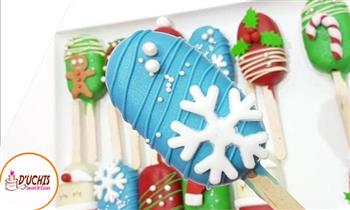 XMAS Popsicle cakes 6 12 o 24 decorados en fondant o buttercream