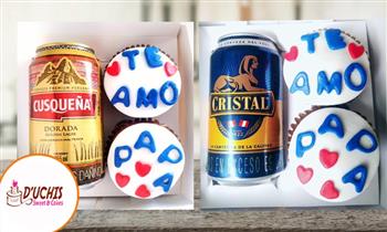 Pack papa con cupcakes cerveza delivery en Duchis Cakes & Sweet