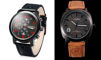 Duo de relojes Curren para hombre 8192 y 8139