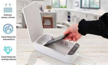 Caja Esterilizadora con luz UV para llaves celulares mascarillas y mas