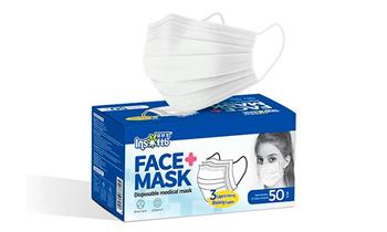 50 Mascarillas Notex alcohol mascarilla protecora delivery con Cron