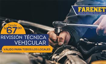 Farenet Revision tecnica vehicular obligatoria ¡SIN RESERVA!