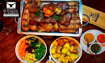 Parrilla Gaucha para 2 personas guarnicion en El fogon del Asador