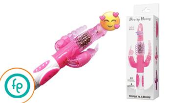 ¡Dale Playcon Foreplay! Pretty bunny triple pleasure ¡Incluye Delivery!