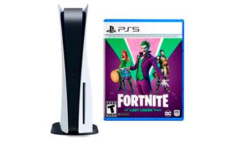 Consola Playstation 5 con lector de discos Ps5 Fortnite The Last Laugh Bundle Delivery
