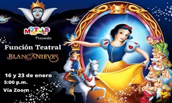 ¡Para los peques! Acceso a funcion teatral Blancanieves via Zoom