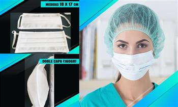 10 mascarillas 3 pliegues delivery