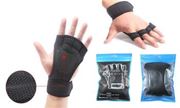 Guantes para Gimnasio Pesas con Muñequera XL (talla pequeña)