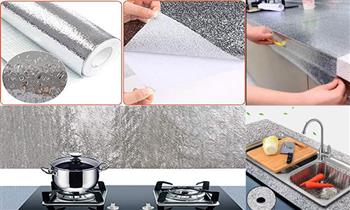 Rollo de 2m de aluminio adhesivo para cocinas o para cualquier espacio ¡Incluye delivery!