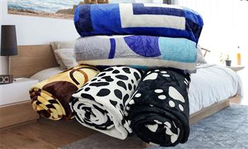 Manta peluche 2pzs diseños surtidos con delivery 24hrs