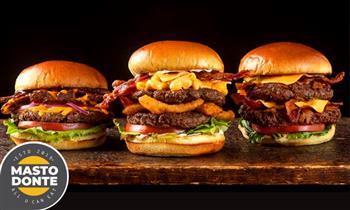 2 Hamburguesas 2 vasos de gaseosas papas fritas y mas en Mastodonte