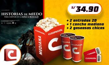2 Entradas 2D cancha mediana 2 gaseosas chicas (Muestra el cupon desde tu celular)