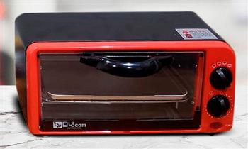 Horno de 1 piso color rojo con negro Delivery incluido