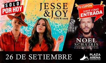 Entrada al Concierto de Jesse & Joy junto a Noel Schajris zona a elegir - 26 de set