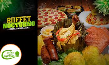 Cena buffet amazonico - criollo en La Choza de la Anaconda