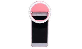 Aro de luz selfie para videos y fotos para smartphone con La gota gorda