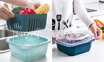 Taper escurridor para frutas y verduras 2 en 1 ¡Elige color Incluye delivery!