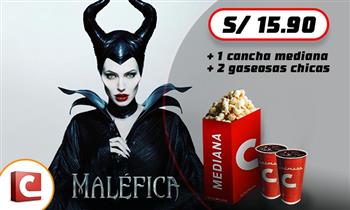 Combo Cinemark cancha mediana 2 gaseosas chicas