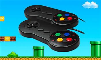 2 Mandos de Nintendo USB para PC - Compatible con Windows 1000 Juegos