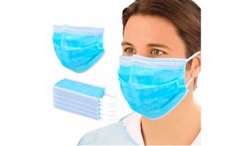 Caja de 50 mascarillas 3 capas y ajuste nasal interno - importadas
