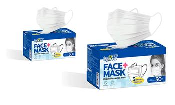 Caja de 100 Mascarillas 3 Pliegues delivery incluido con Cron