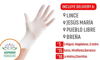 Guantes de latex quirurgico talla STD - Caja x 100 unidades Incluye delivery*
