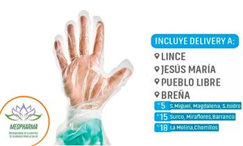 Guantes de Polipropileno Talla M - Caja x 100 unidades ¡Incluye delivery!