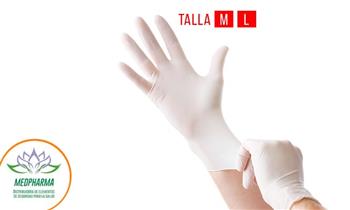 Guantes de latex quirurgico talla M o L - Caja x 100 unidades ¡Incluye delivery!