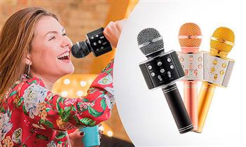 Microfono parlante incorporado - karaoke inalambrico bluetooth ¡Diviertete en Casa!