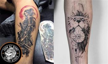 Tatuaje en escala de Grises de 15 x 10 cm de ancho