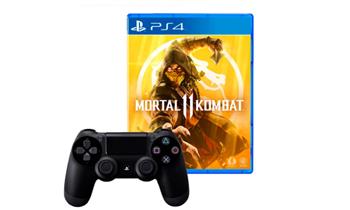 Mando Playstation 4 Dualshock Negro Mortal Kombat 11 Ps4 Delivery ¡Entrega en 48 hrs!