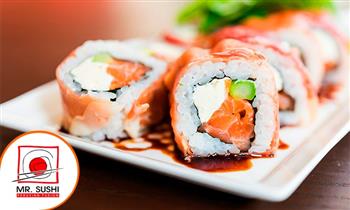 Barra libre de Makis a eleccion para una persona 2 bebidas en Mr Sushi