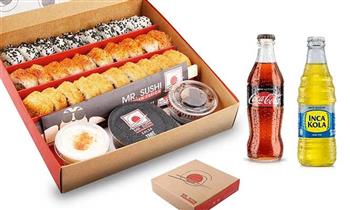 Mr Sushi ¡Para 2! Super Maki Box de Mr Sushi 30 Makis a eleccion 2 gaseosas
