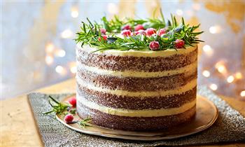 Naked Cake Navideño vanilla chocolate o ingles con decoracion festiva