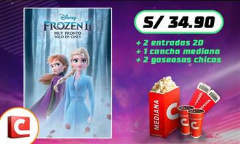 Cinemark 2 Entradas 2D cancha mediana 2 gaseosas chicas (Muestra el cupon desde tu celular)