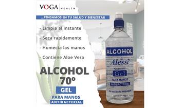Botella de 2Lt de Alcohol Gel para manos al 70% marca Alessi delivery de Grupo Pulgar