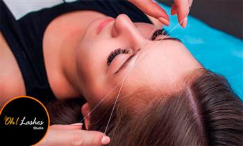 Depilacion de rostro diseño de cejas en Oh Lashes