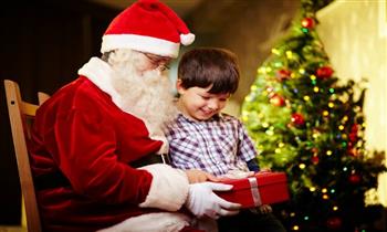 Visita de Papa Noel a casa Nido o empresa mini show navideño globos y mas