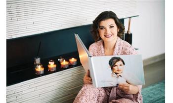 Elegante Photobook personalizado tapa de cuero tamaño a eleccion