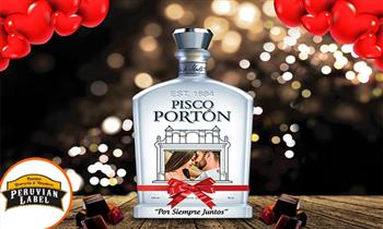 Lince Botella de pisco Porton con tu foto personalizada