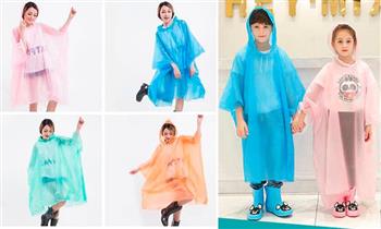 Protectores de ropa impermeable para niños y adultos con capucha colores a eleccion