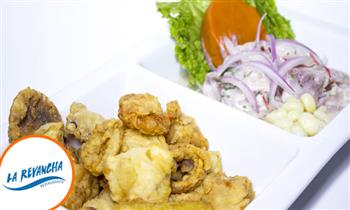 Duo marino Arroz con mariscos ceviche y mas con La Revancha / Opcion a delivery