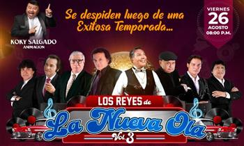 Concierto LOS REYES DE LA NUEVA OLA cena este 26 de agosto en Teatro Leguia