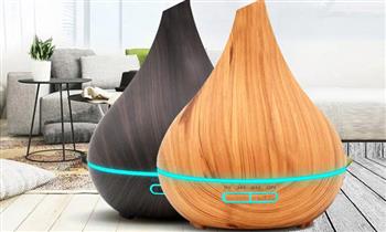 Humidificador decorativo Hogar madera en dos colores a elegir con delivery