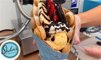 1 o 2 Buubble Waffles con helado o frutas de sabor a eleccion en CC Open Plaza Angamos