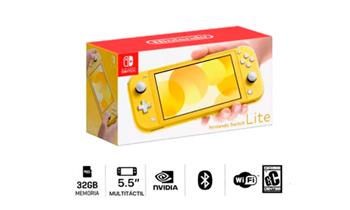 Consola Nintendo Switch Lite Amarillo Delivery ¡Entrega en 96 hrs!