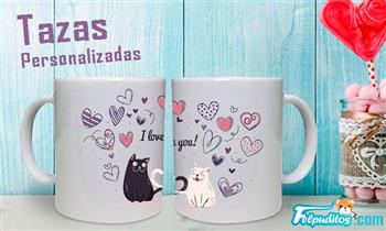 taza personalizada con Felpuditos