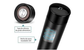 Termo inteligente digital de 500 ml con filtro de te ¡Lindos colores! ¡Incluye Delivery!