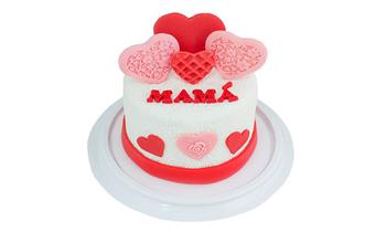 ¡Sorpresa para mama! Torta decorada de 15 porciones